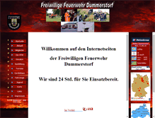 Tablet Screenshot of feuerwehr-dummerstorf.de